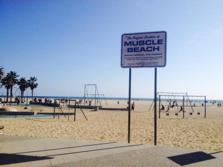 Muscle Beach and chin ups=)
